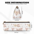 thumbnail image 4 of Xecao Cat Yoga Time Print Leather Pencil Case -Stationery Bag Pen Holder for Work & Office, 4 of 5