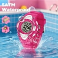 thumbnail image 4 of Kids Watch Multifunctional Digital Sports Watch with 7-Color backlight, Stopwatch,Alarm,Date,Week,Silicone Strap Waterproof Watches Gift for Kids, 4 of 7