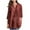 Wine, variant on HAiming Womens Cotton Linen Button down Shirts Summer Casual 3/4 Sleeve V-Neck Loose Work Office Blouse Tops