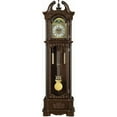 thumbnail image 2 of Bowery Hill Grandfather Clock with Adjustable Volume Digital Chime in Rich Brown, 2 of 8