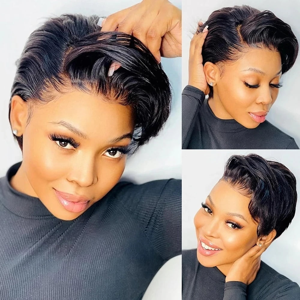 Lace Frontal Wigs for Women Human Hair 8 Inch Short Bob Lace Front Wig Pre Plucked