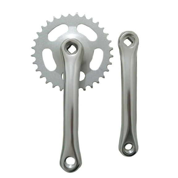 OUNONA 38- Bike Crankset with 170mm Crank Arms, Random Style Tooth Plate Included