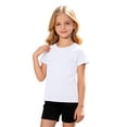 thumbnail image 2 of Gyexs 2T Girls Summer Clothes 2 Piece Matching Short Sets School Short Sleeve Shirt and Shorts Outfit White 2-3 Years, 2 of 5
