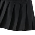 thumbnail image 7 of Girls' Pleated Skirt with Elastic Waist School Uniform Skirt with Soft Cotton Lining Years 4-12 Years Black, 7 of 7