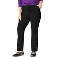 thumbnail image 2 of just my size women's plus french terry pant, black, 2x, 2 of 2
