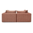 thumbnail image 4 of TOV Furniture Hangover Sedona Red Textured Fabric Loveseat, 4 of 5