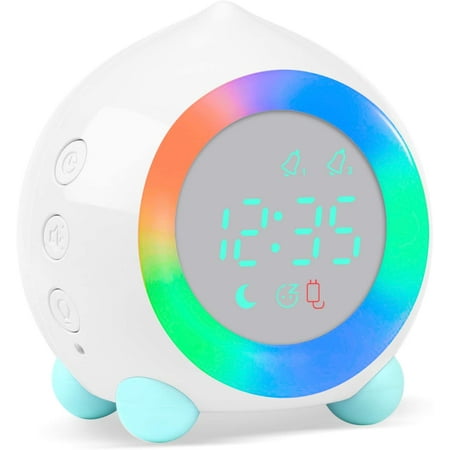 

Alarm Clock Digital for Kids Sunrise Simulator Alarm Clock Bedside Mains Powered for Girls Boys Bedroom with LED Wake Up Light & Night Light Lamp Silent Alarm Clock