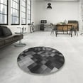 thumbnail image 4 of Ahgly Company Machine Washable Indoor Rectangle Transitional Charcoal Black Area Rugs, 2' x 5', 4 of 7