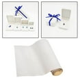 thumbnail image 1 of Back Self Adhesive Sheet Felt Velvet for Jewelry Velour Fabric Craft Sticker White, 1 of 9