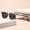 Gray Frame Black and Grey Lens, variant on Women's Trendy Leopard Print Colorful UV Protection Sunglasses