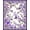 Purple, Pattern 1, variant on ODIKA 4'x6' Machine Washable Non-Slip Area Rug, Lush Springtime Blossom Appeal High Traffic Rug, White, 34506