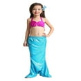 thumbnail image 4 of FNNMNNR Girl Kids Mermaid Tail Swimmable Bikini Set Bathing Suit Fancy Costume 3-9Year, 4 of 5