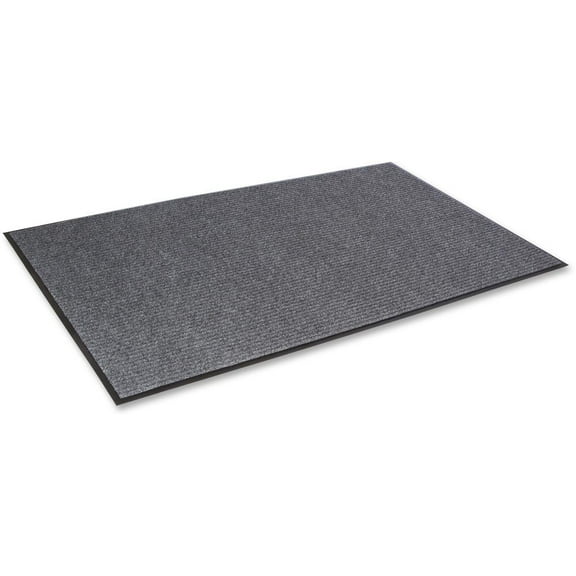 Crown Needle Rib Wipe And Scrape Mat, 36" x 60", Gray