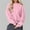 Pink, variant on Fashion Hoodie for Womens Plus Size Pullover Casual Printed Round Neck Long Sleeved Loose Hooded Sweatshirts