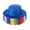 Blue, variant on Eye Catching Cowboy Hats with Rainbow Color Fringe Carnivals Role Party Cowgirl Hat Sunproof Wide Brims Fedoras Hat