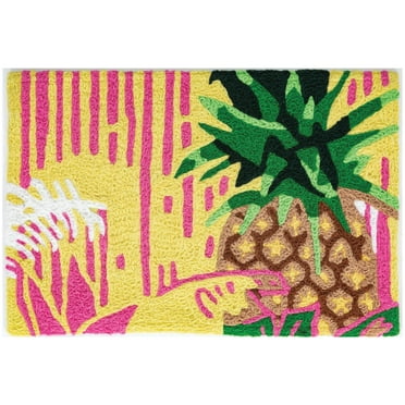 Fiesta Pineapple Jellybean Accent Washable Rug 20" x 30" JB-LFR017