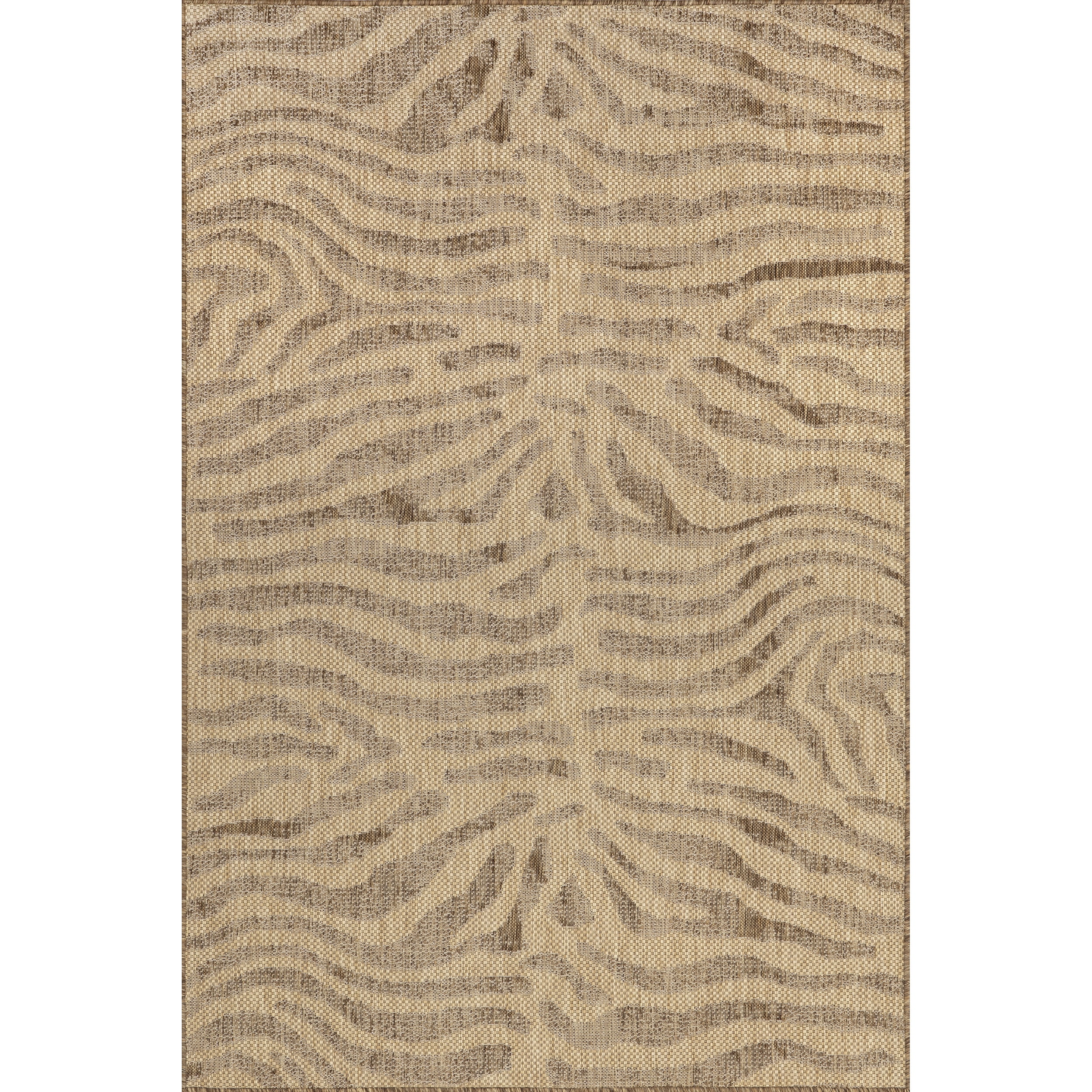 nuLOOM Katrine Zebra Indoor/Outdoor Area Rug, 8' x 10', Beige