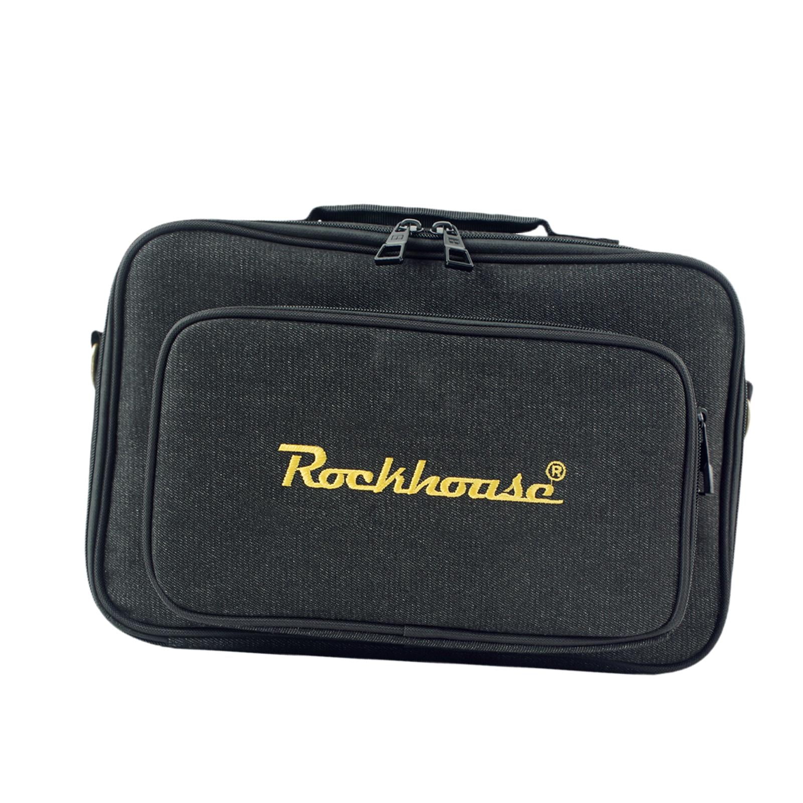 LeeQinersw Guitar Effects Pedal Board Bag Multieffects Carrier for Daily Transport Show S Black S