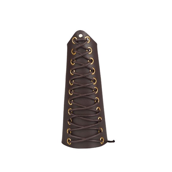 Accesorio de tiro con arco Cattlehida Capelado Resistente al arco Guardia Protectora Accesorios de arco en paquetes de bolsas para adultos Mujeres Marrón Eigraketly OD003088-02