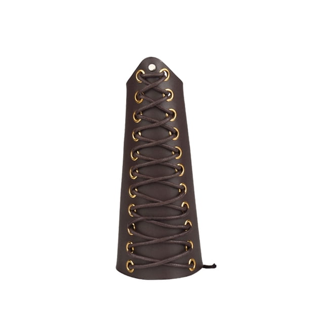Accesorio de tiro con arco Cattlehida Capelado Resistente al arco Guardia Protectora Accesorios de arco en paquetes de bolsas para adultos Mujeres Marrón kenally OD003088-02