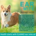 Dog Ear Cleaner,Dogs Ear Mite Cleaning Oil,Softens The Ear Canal