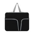 thumbnail image 1 of HLONK Housse d'Ordinateur Imperméable Étui Portable Poche de Transport Protecteur Compartiments Réutilisables Rangement d'Affaires Noir 13 Pouces, 1 of 8