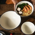 thumbnail image 6 of Qeeadeea Large Ceramic Ramen Bowl Set Of 2, Microwave Bowl Set For Kitchen, Soup Bowl For Cereals, Salads. Microwave And Oven Safe.-white and blue-10 in, 2000ml, 6 of 7