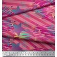 thumbnail image 2 of Soimoi Cotton Poplin Fabric Star & Diagonal Stripe Print Fabric by Yard 42 Inch Wide, 2 of 3