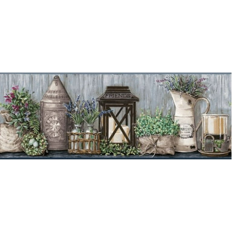 Country Keepsakes Garden Border Wallpaper Country Keepsakes Garden Border Wallpaper