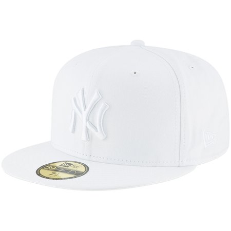New Era Cap Athletic Hat - New York Yankees New Era Primary Logo Basic 59FIFTY Fitted Hat - White