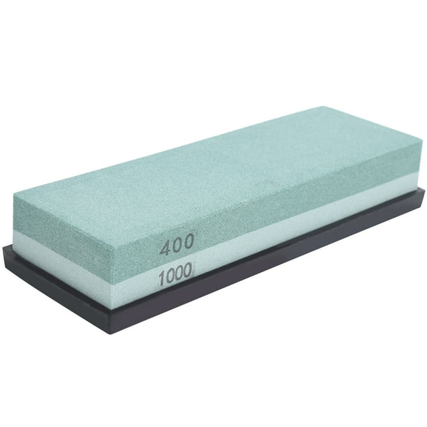 Afilador De Cuchillos, Piedra De Afilar Cuchillos, Herramientas De Pulido De Cuchillos Con Base De Bambú Antideslizante Para Cocina Y Hogar
