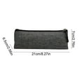thumbnail image 3 of JeashCHAT Small Pencil Case Triangular Design Pencil Pouch Stationery Bag Zipper Canvas Pen Case Pencil Storage Bag for Office College, Gray, 3 of 6