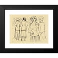 thumbnail image 2 of Karl Wiener 24x19 Black Modern Framed Museum Art Print Titled - Street with Girl, 2 of 5