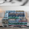 thumbnail image 6 of Son Gifts, Birthday Gifts for Sons from Mom, Son Blanket from Moms, Sons Gift from Mom, Son in Law Gifts - Ultra Soft Flannel Throws Blankets 50x60 Inch, 6 of 7