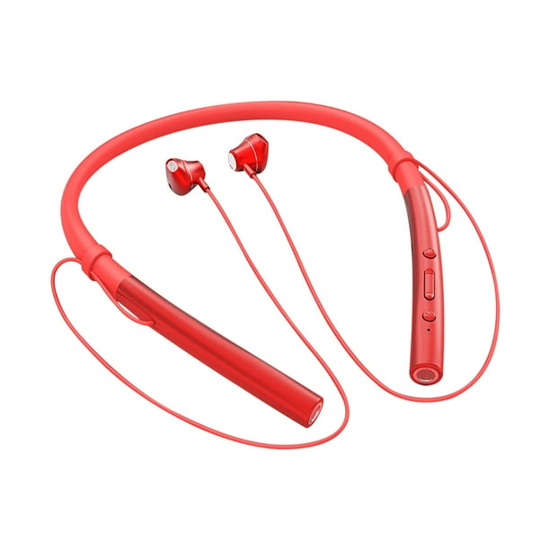 Auriculares Bluetooth Inalámbricos Montados en el Cuello Dos Auriculares Deportivos de Oído, Espera Larga con 58H de Resistencia Y Auriculares Magnéticos, Chip Bluetooth 5.1 para Música de Baja Latenc