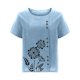 thumbnail image 4 of Fiudx Liquidación de Ofertas Flash Blusa Superior de Camiseta de Manga Corta con Cuello Redondo y Botones Informales con Estampado de Moda para Mujer, 4 of 4