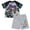 Gray / black / purple, variant on Monster Jam Grave Digger Megalodon Digatron Mesh Baseball Jersey Athletic T-Shirt and Shorts Outfit Set Toddler to Big Kid