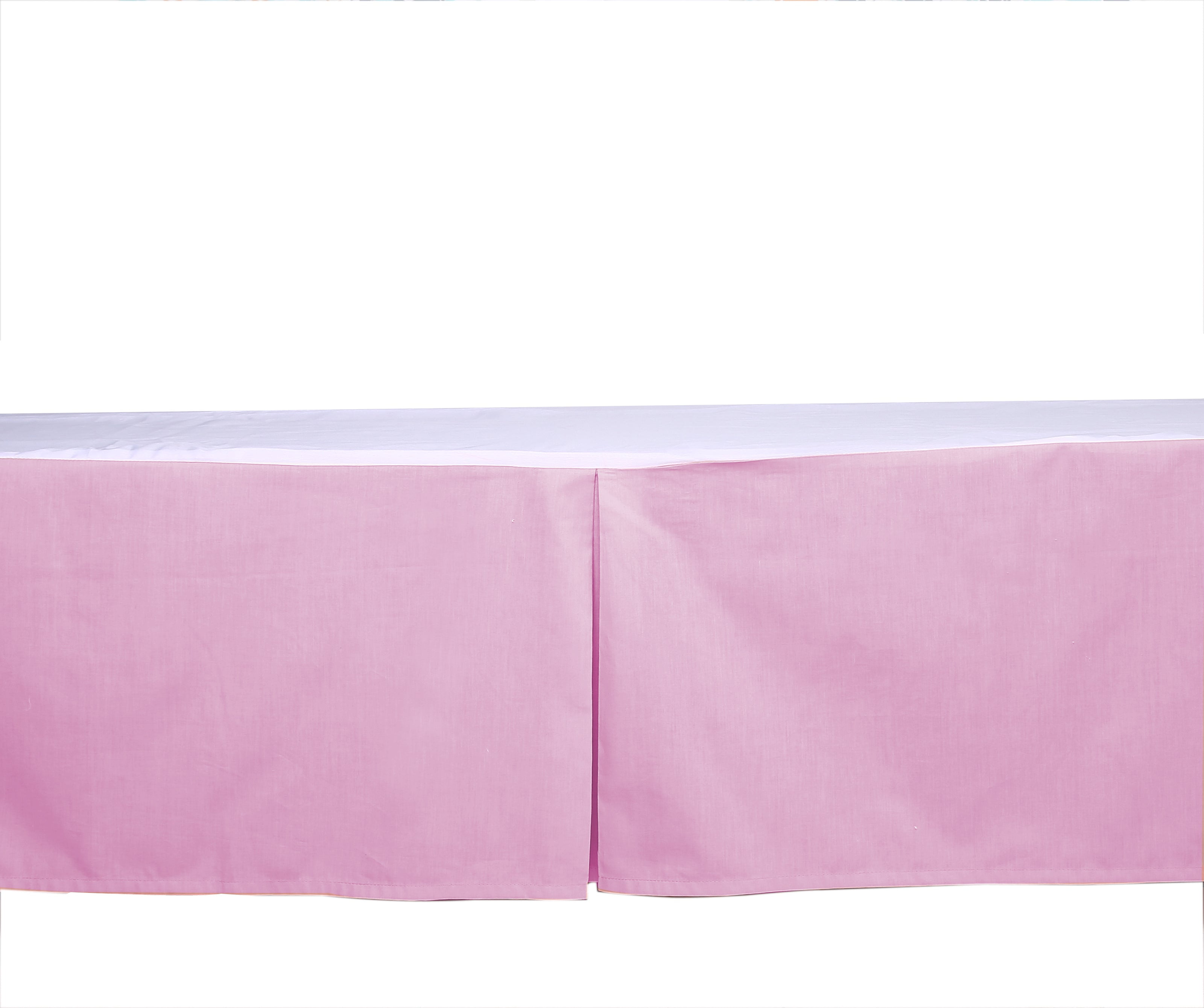 Bacati - Multiple Options of Crib or Toddler Bed Skirt or Dust Ruffle 100% Cotton Percale, Mix N Match Solid