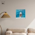 thumbnail image 3 of Poolside Couture Canvas Modern Beach Art by Art Remedy, Gallery Wrapped, 20" x 20", 3 of 7