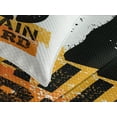 thumbnail image 4 of Ambesonne Fitness Quilted Bedspread Set 3 Pcs, Aged Kettlebell Athlete, Queen Size, Orange Black White, 4 of 5