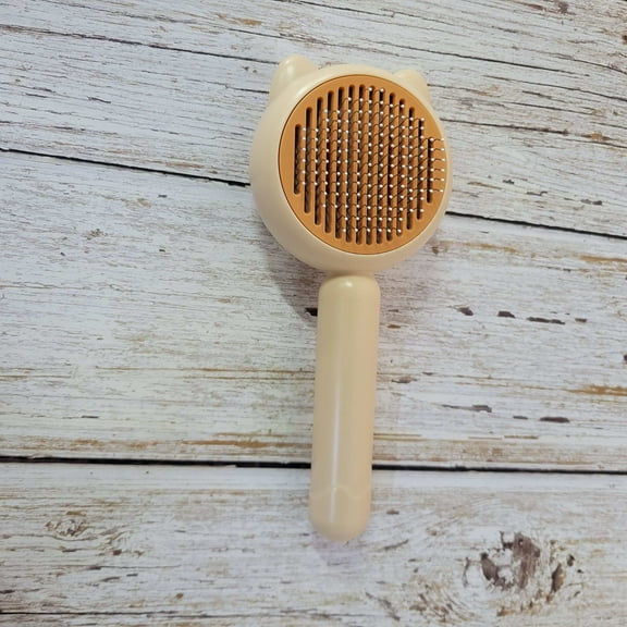 SHPOLUD  Deshedding brushes for pets Cat and Dog Detangling Brush – A gentle pet grooming tool with protective round bristles