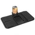 thumbnail image 5 of Bewildely Portavasos de silicona negro para sofá, organizador de almacenamiento grande para teléfonos y artículos pequeños, cojín para taza Decoración del hogar, 5 of 5