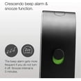 thumbnail image 5 of Braun BC22B: Black Analogue Alarm Clock with Snooze, Continuous Backlight, and Quiet Quartz Movement, 5 of 7