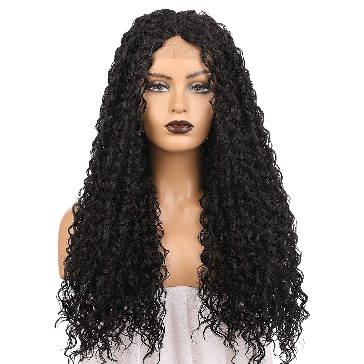 BXzhiri Curly Human Hair Lace Closure Wigs Peruvian Curly Human Hair Wig Glueless Lace Front Human Hair