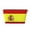 Silver, variant on Spanish Flag Travel Handbag Leather Purse Organizer Tidy Bag Purse Toiletry Clutch For Women