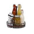 thumbnail image 3 of Pfaltzgraff Anvil Metal Wire Cage Condiment Table Caddy, Black, 3 of 11