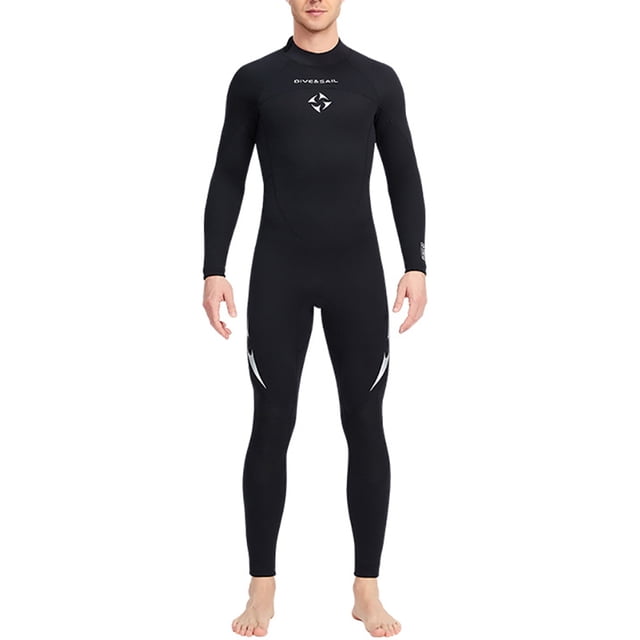 Naiovety DIVE SAIL Trajes de neopreno de 3MM Traje de buceo de neopreno SCR Pantalones largos de manga larga Traje de surf resistente al desgaste para Deportes acuáticos Negro XXL Naiovety OD003296-05