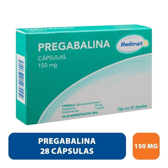Pregabalina Medimart 150 mg, 28 cápsulas