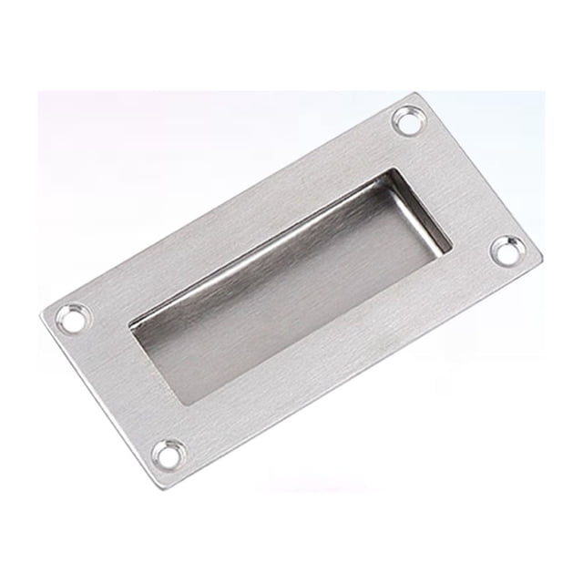 OUNONA Keyed Entry Door Knob 1Pcs Stainless Steel Rectangular Concealed Installation Furniture Hardware