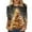 Gold, variant on Womens Fall Sweatshirts Fashion 3/4 Sleeve Christmas Themed Petite Tops for Women,Gold,XL
